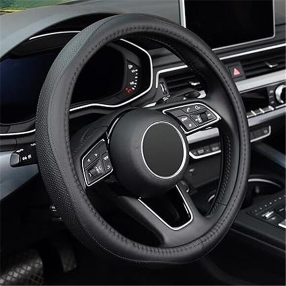 Steering Wheel Cover, Universal 15 inch, Microfiber Leather, Anti-Slip, Odorless - Picture 6 of 6